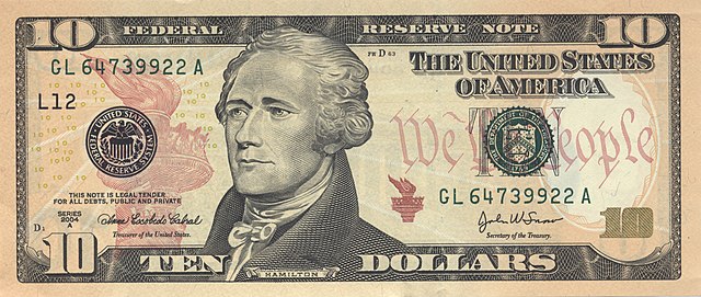 10 アメリカ・ドル