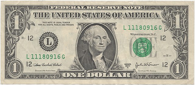 1 アメリカ・ドル