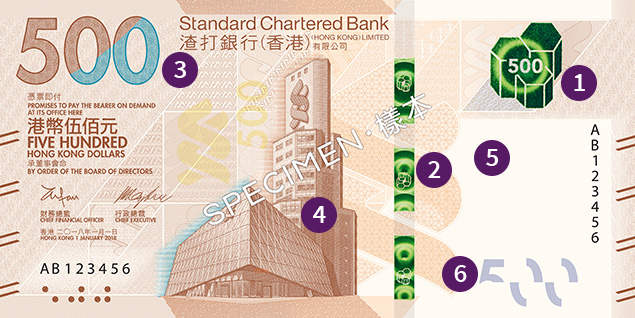 500 香港ドル（SCB）