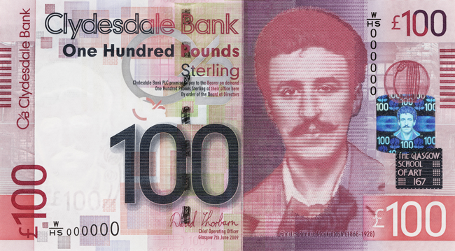 100 イギリス・ポンド（スコットランド）