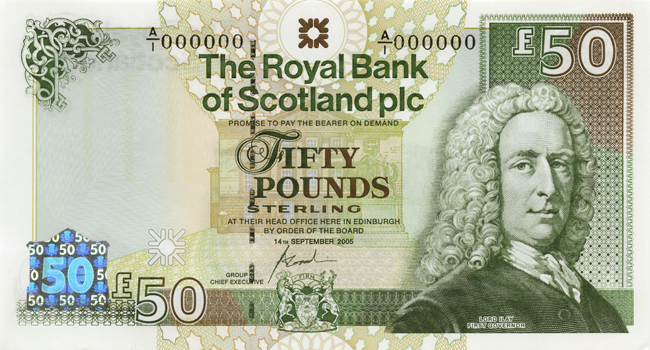 50 イギリス・ポンド（スコットランド）