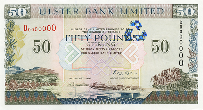 50 イギリス・ポンド（北アイルランド）